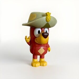 Bluey Rusty Army Dog Hat Toy Figure Posable Rare Character